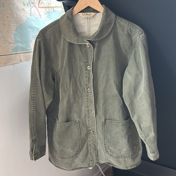 Vintage RARE L.L. Bean Olive Green Women's Jacket - Picture 3 of 16
